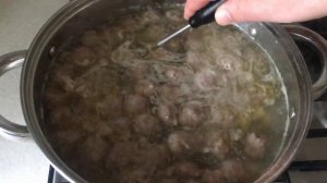 Суп с пшеном и фрикадельками -- замечательное первое блюдо!