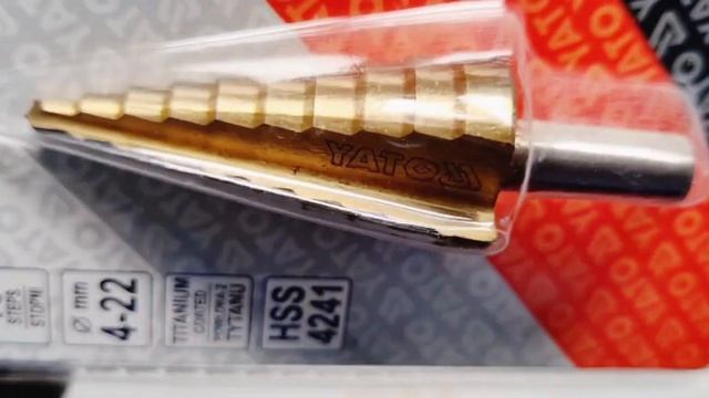 Сверло по металлу ступенчатое YATO 4-22 мм, HSS 42-41, YT-44741 смотреть онлайн