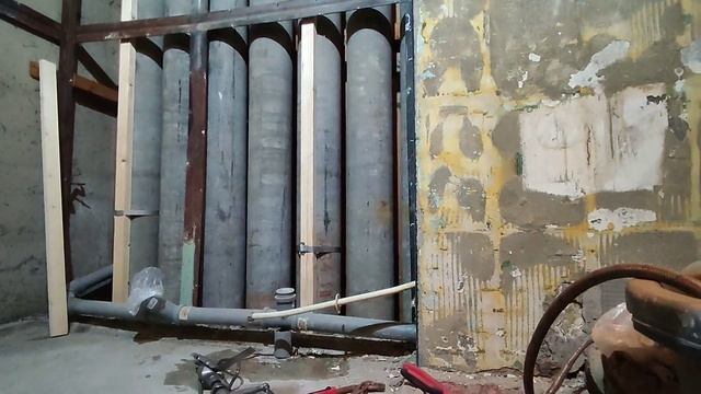 Сантехника. Простая разводка труб в ванной. #сантехника