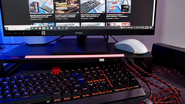 Praktyczna półka pod monitor z portami USB i RGB - Marvo DZ-01 смотреть онлайн