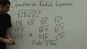 Algebra 2 - Operations on Radical Expressions