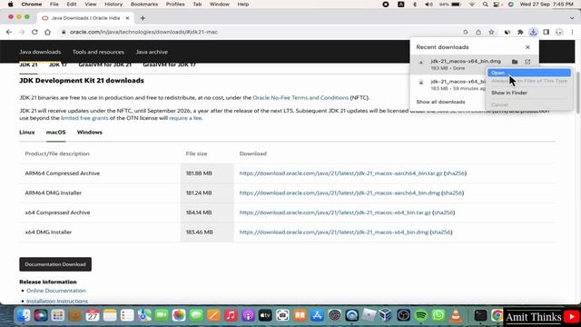 How to Install Java JDK 21 on Mac | Amit Thinks смотреть онлайн