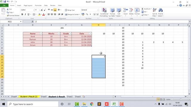 Class 6 MS Excel Tutorial | Excel Tutorial in Hindi | MS Excel Tutorial | MS Excel in Hindi