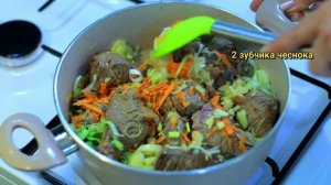 Паста орзо (Ризони) с говядиной по турецки . Orzo pasta with beef, Turkish recipe . Γιουβέτσι .