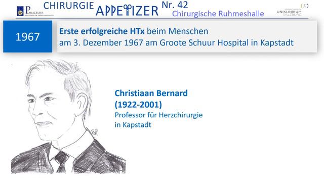 Chirurgische Ruhmeshalle/ Surgical Hall of Fame CHIRURGIE APPetizer Nr. 42