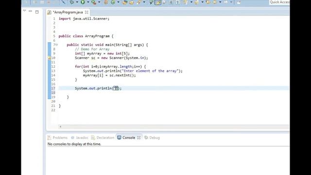 How To Take User Input For Array Size And Array Elements | Java Array Tutorial | Code Bode