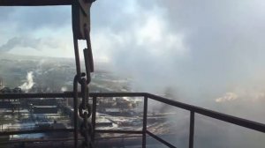 металлургический комбинат с высоты птичьего полёта