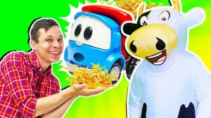 Грузовичок Лева и назойливая корова! Развивающие мультики для детей про машинки