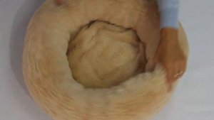 Лежанка для собак, котов и кошек круглая средняя бежевая меховая, лежак для животных SonayZasonay