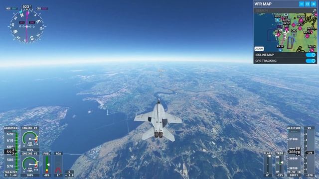 MSFS 2020 F-18 from Gunsan to Osan смотреть онлайн