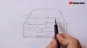 Как нарисовать машину BMW