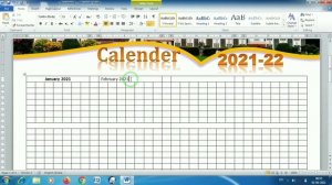 How to make Calendar  MS Word 2021-22 ! How to Create Calendar in Ms Word Tutorial