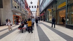 Stockholm walk Drottninggatan the shopping street of Sweden