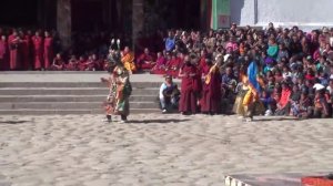 Cham Dance (3) at Rongwu Monastery, Repkong. Amdo Region.  Tongren, Qinghai, China.