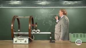 36. Электричество. Контур с током в неоднородном поле (тележка)