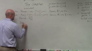 Find the domain range and period for cosecant and secant functions