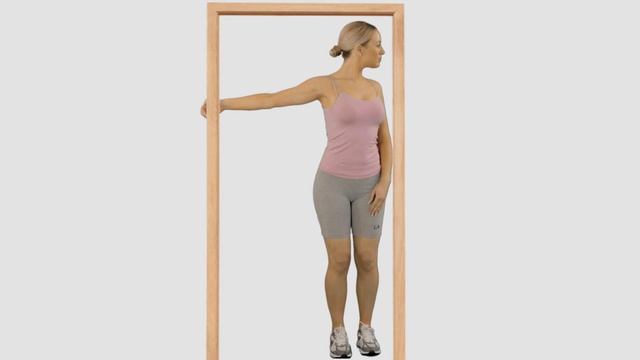 How to do a straight arm pec stretch смотреть онлайн