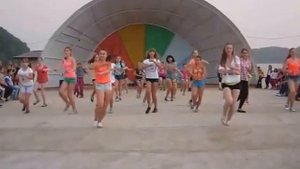 Танец черлидеров в лагере Альбатрос 2 смена 2014