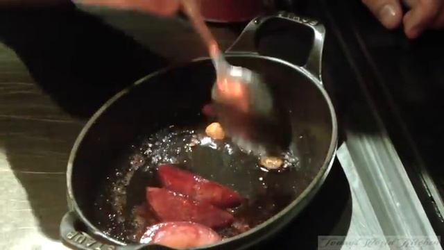 2 Michelin starred chef Olivier Limousins Foie Gras with Peaches and Hazelnuts