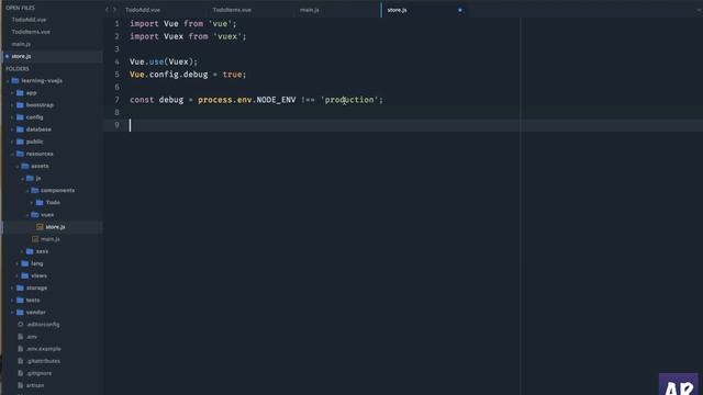 #12 Working with Vuex part 1 - setting up the Store