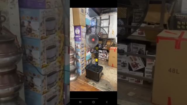 Вентилятор AOTE с водяной распылителем. смотреть онлайн