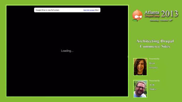 DCATL 2013 - Architecting Drupal Commerce Sites