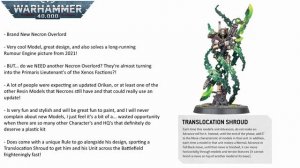 IT'S NOT ORIKAN! But A New Necron Overlord Has Appeared! | Warhammer 40k 10th Edition