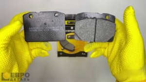 Колодки тормозные передние для ВАЗ 2110-2112, 1118, 2170 - ЕВРОДЕТАЛЬ - ED4-201B