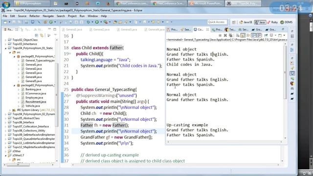 Java OOPS Polymosphism Static Part2 смотреть онлайн