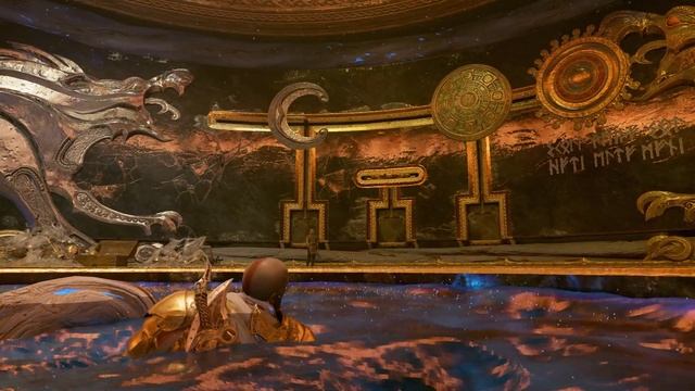 Головоломка Луна Мидгард Солнце ➤ Храм Тюра ➤ Черная руна ➤ НОВАЯ ИГРА+ ➤ God of War 4 2022 331