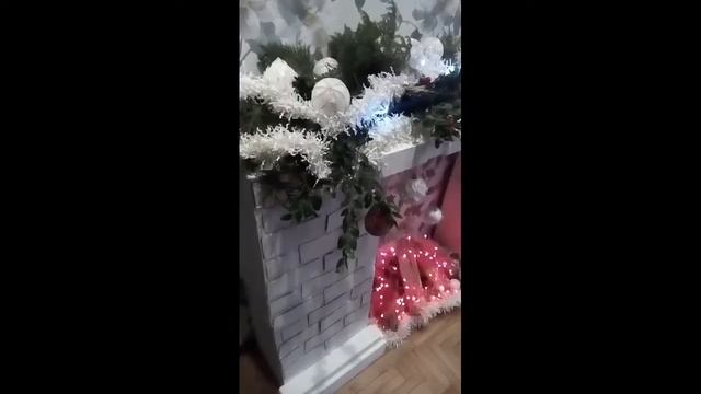 Новогодний декор/фальш камин