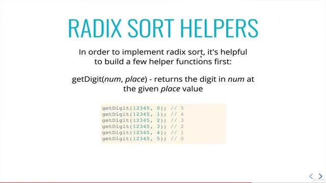 173  Radix Sort Helper Methods
