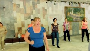 Лена Чернышова. Танцевальная разминка в санатории  "Карачарово"