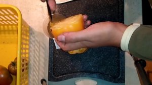 Томат Золотой Бык (передегуствция + разрез) 2020