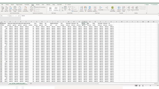 Converting .LAS To .CSV Or .XLSX - Application Of Machine Learning In Reservoir Characterisation