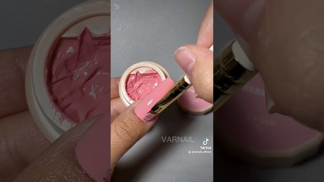 VARNAIL Solid Gel Polish - 34 Cherry Blossom #nailart #naildesign #nailtutorial