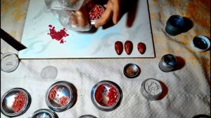 Имитация камня. Радужная яшма. Полимерная глина.
