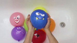 Сборник Воздушные Шарики с водой Учим цвета Песня про шарики Поем Шарик вверх, шарик вниз