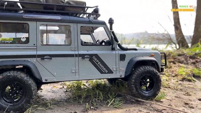 OffRoad RC Crawler Land Rover DEFENDER 110 Country RC 4WD BRX02 Boom Racing ASMR RC Car