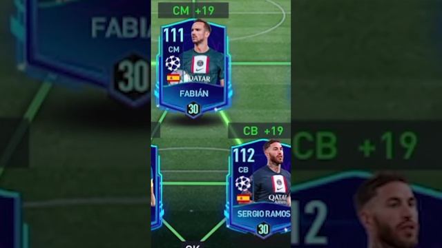 Full Max Rated PSG Champions League Squad on FIFA Mobile 23!