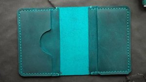 Картхолдер из натуральной кожи. Ручная работа.