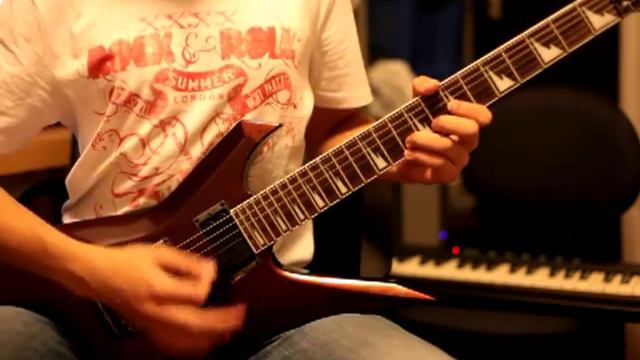 Metallica - Fade to Black last solo cover in C tuning смотреть онлайн
