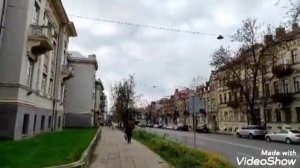 ПРОГУЛКА. Вильнюс.  Улица Басанавичус. Русский драматический театр.  WALKING. Vilnius