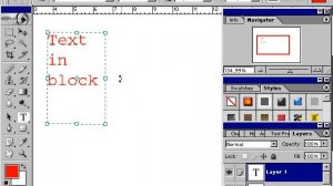 Урок 2.5 Текстовые блоки Photoshop