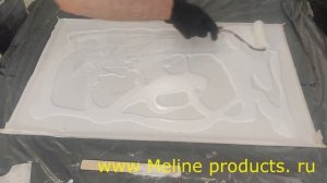 Использование ДВП. Фартук кух. гарнитура. Отделка стен. Эпоксидная смола Metally epoxy. Набор №47.