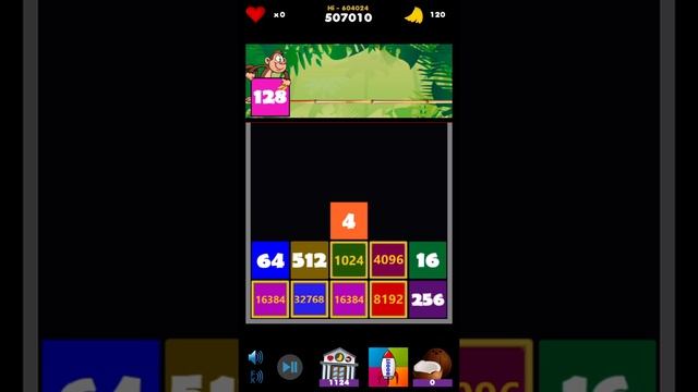 2048 Merge Block game - 2048 Monkey Buster 1 million points смотреть онлайн