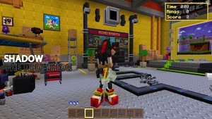 Minecraft Sonic DLC All Idle Animations + Super Sonic in Minecraft