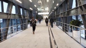 Пересадка со станции метро "Марьина Роща" БКЛ на МЦД D2 "Марьина Роща".