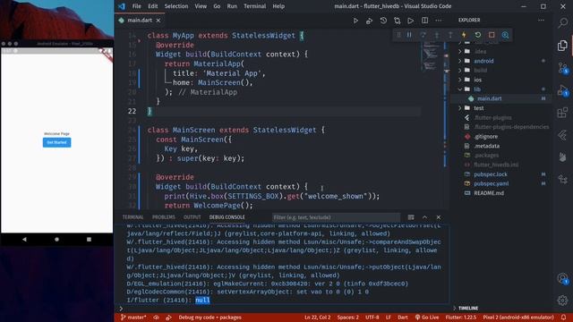 [1] @flutterdev HiveDB - HiveDB fundamentals | One time only Welcome Page