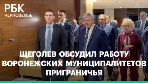 Игорь Щеголев обсудил работу воронежских муниципалитетов приграничья